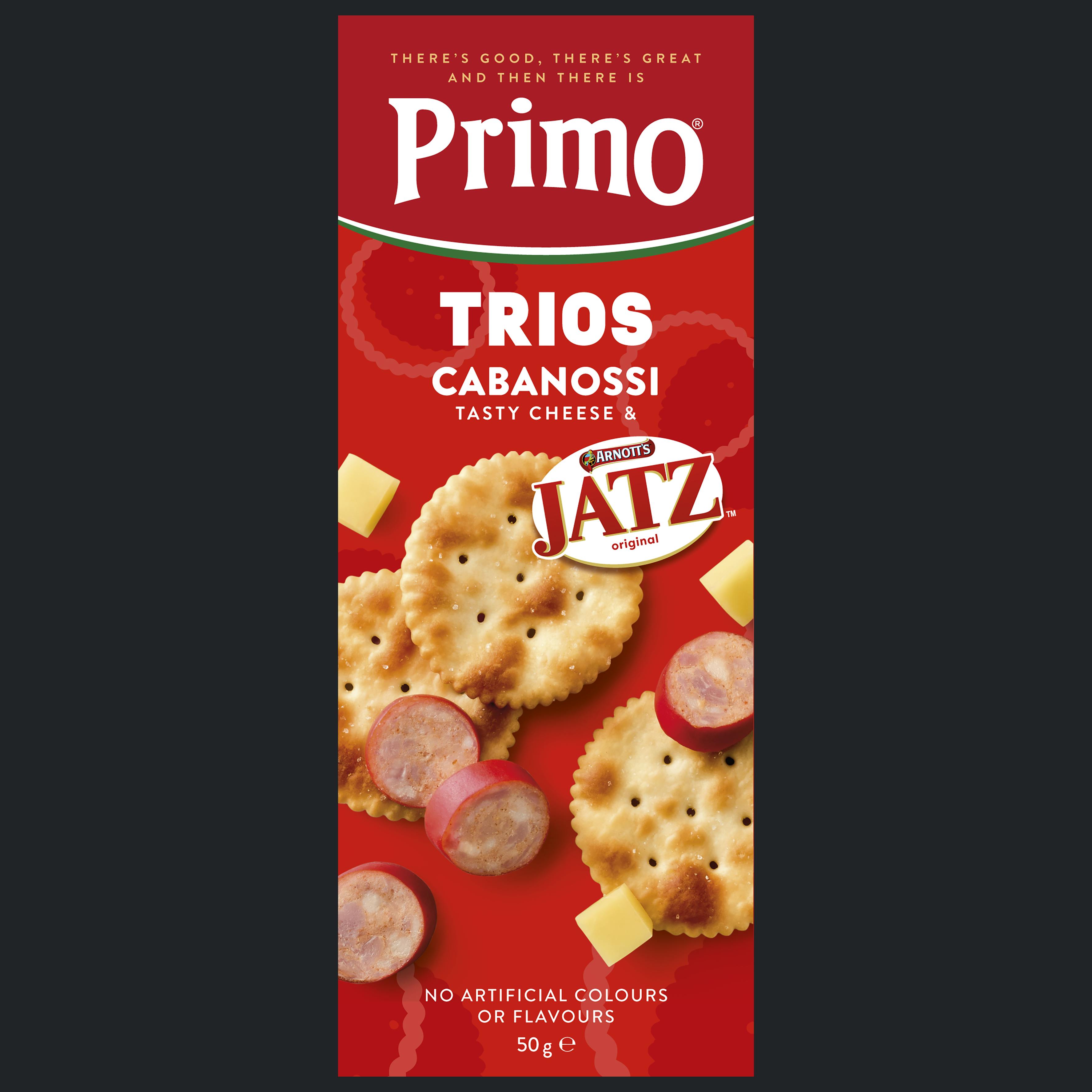 Primo Trios Cheese Cabanossi & Jatz 50g