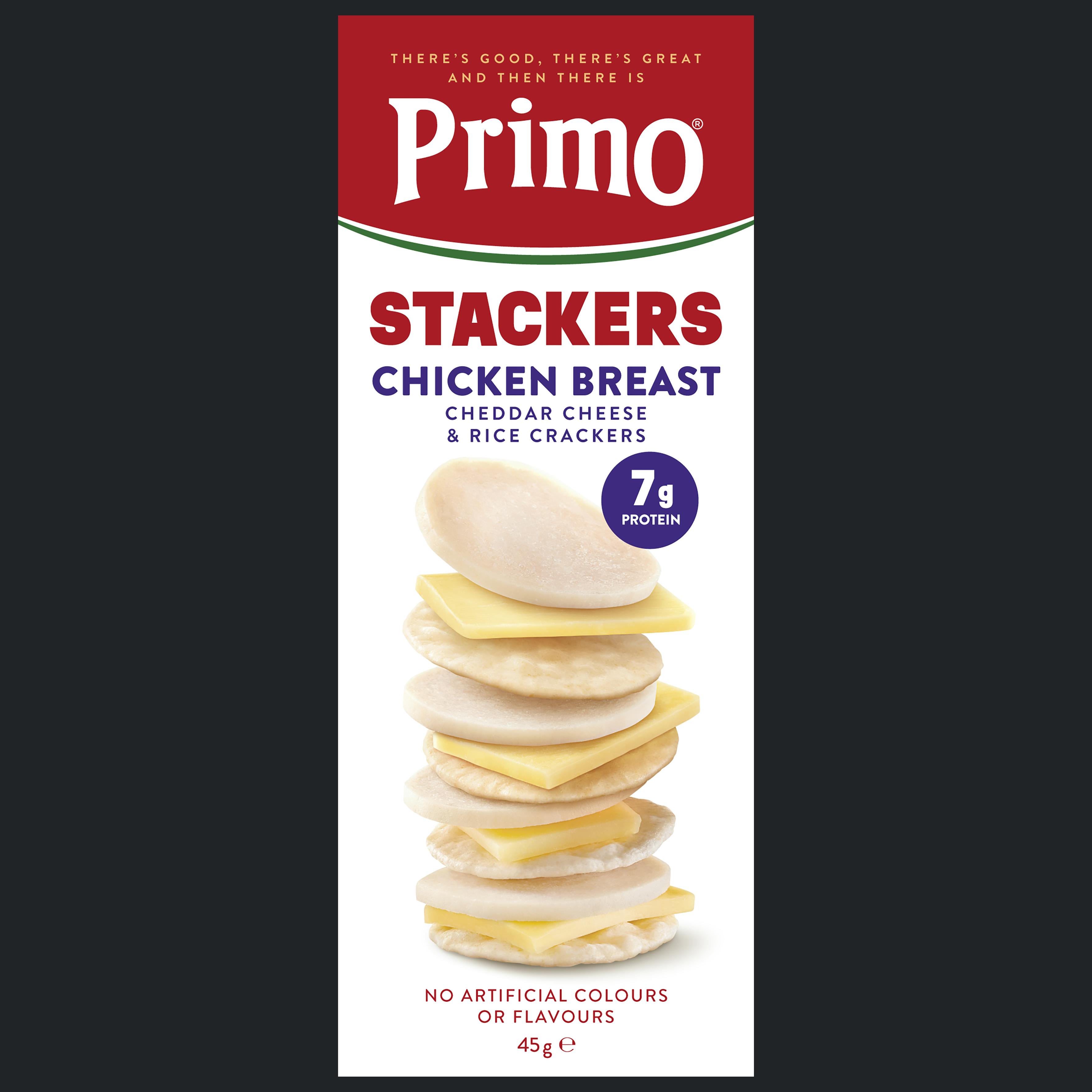 Primo Stackers Chicken Cheddar Cheese & Gluten Free Crackers 45G