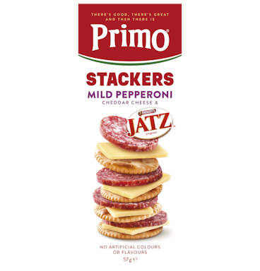 Primo Stackers Mild Pepperoni & Jatz 57g