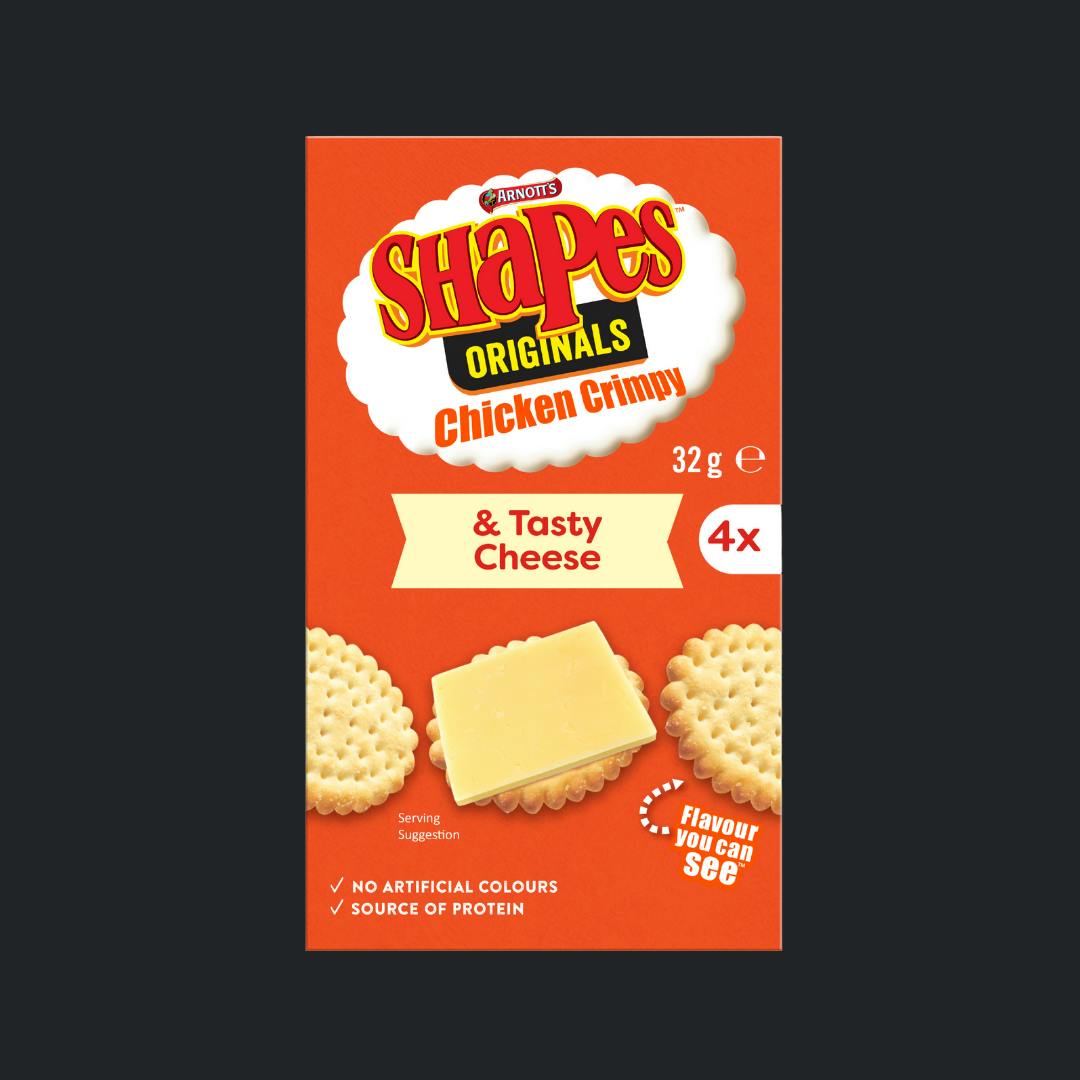 Arnott’s Tasty Cheese & Arnotts Chicken Crimpy 32g