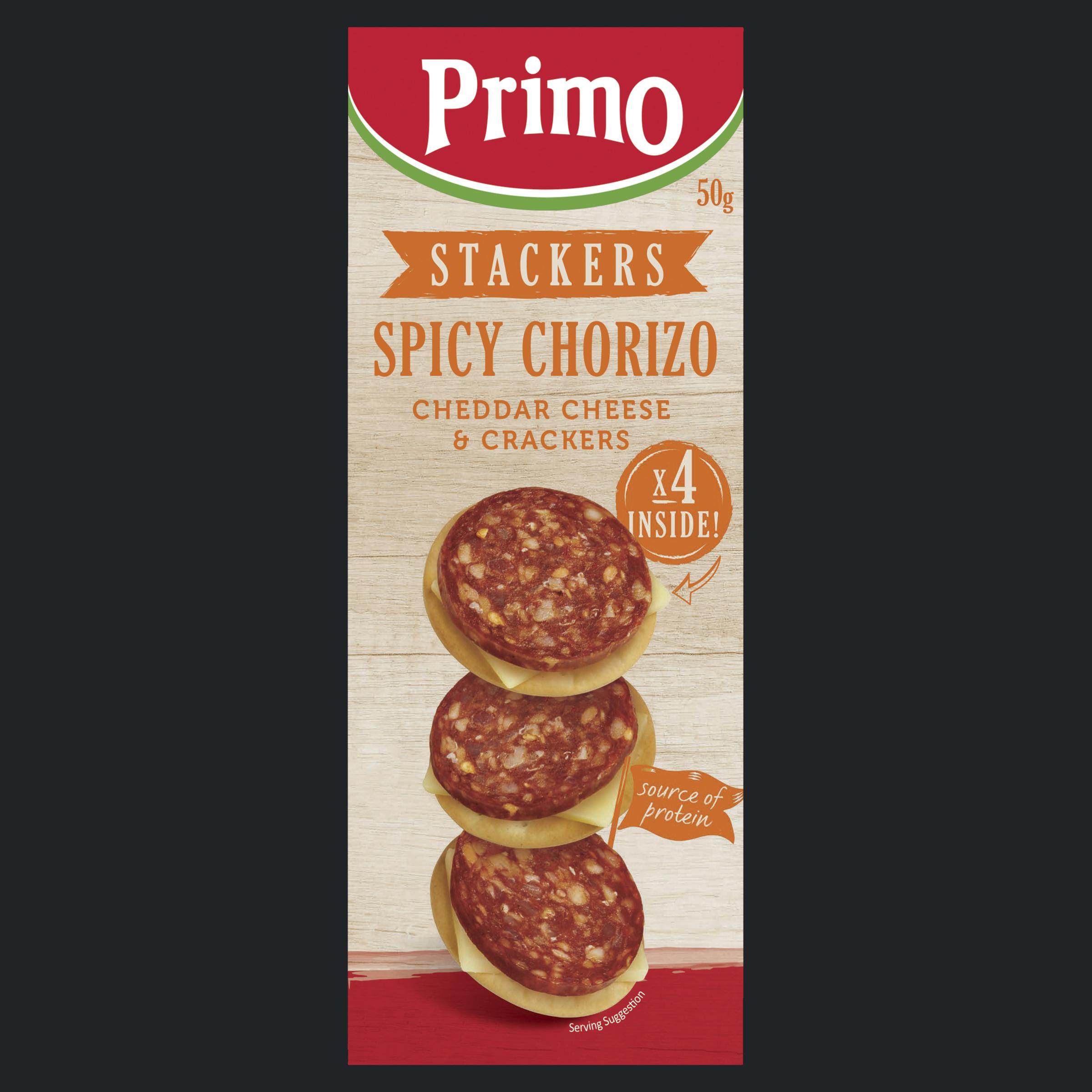 PRIMO CHORIZO SPCY STACKERS 50G