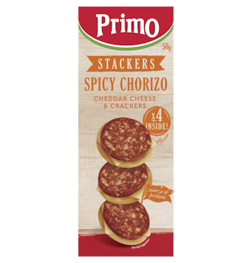 PRIMO CHORIZO SPCY STACKERS 50G