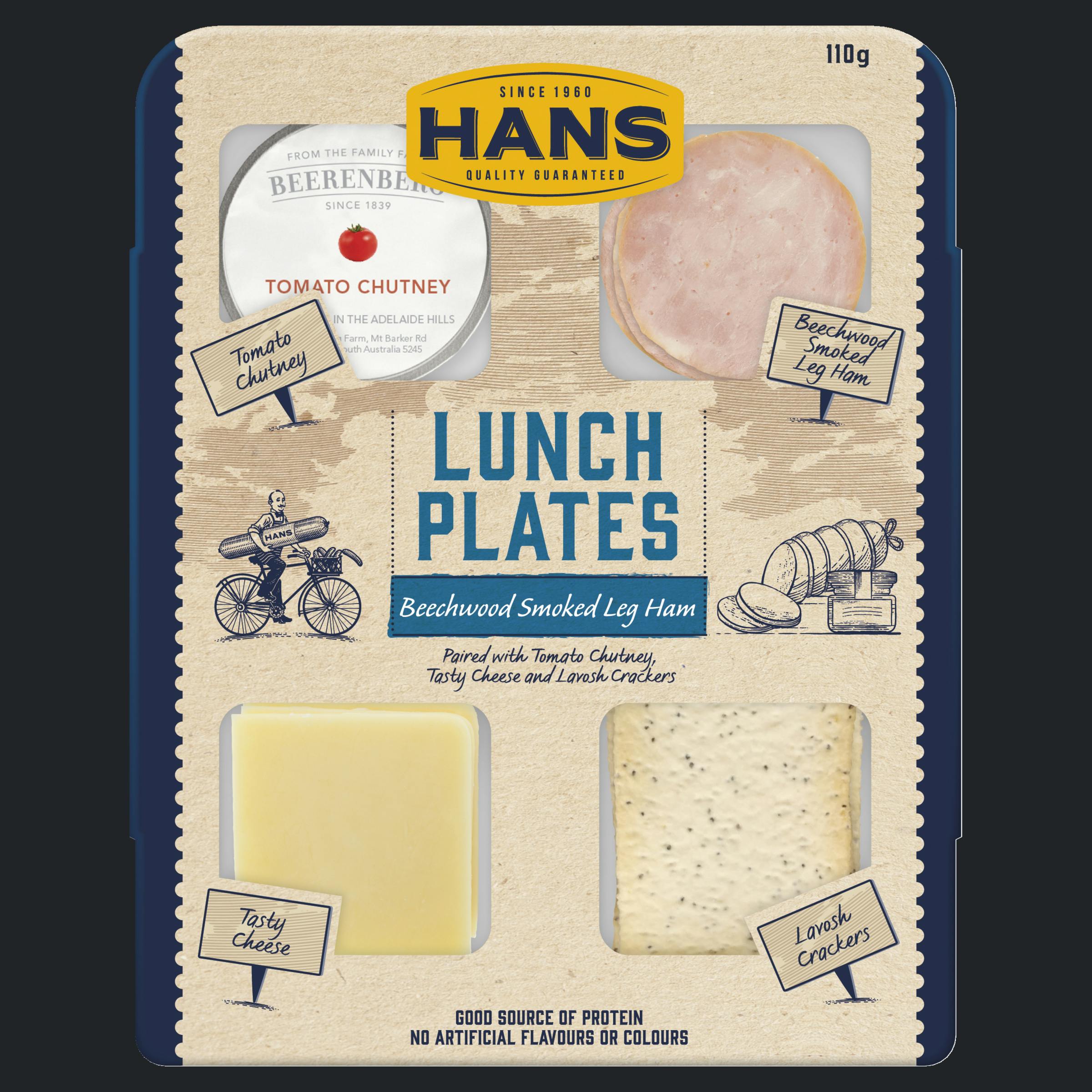 HANS LUNCH PLATE HAM &TOM 110G
