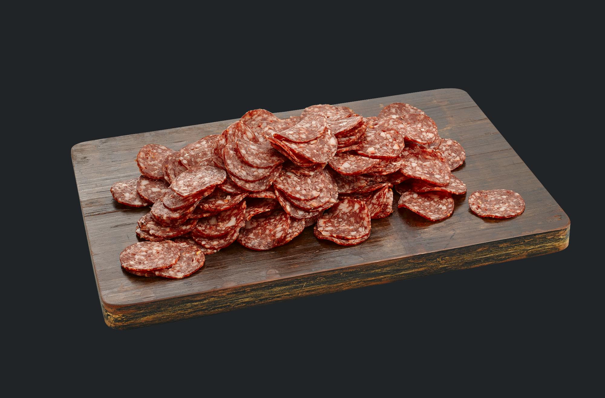 SLICED HOT PEPPERONI SALAMI 40MM 2 x 2kg